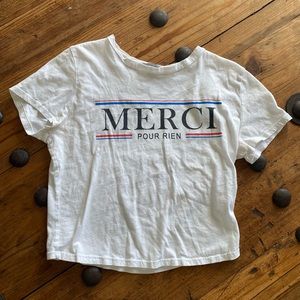 CHARLOTTE RUSSE | Graphic Cropped Tee